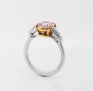 SCARSELLI 2 Carat Fancy Purple Pink Diamond Solitaire Ring GIA