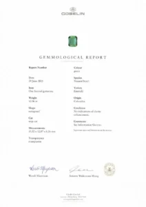 No-Oil Colombian Emerald & Diamond Ring SSEF Gübelin AGL Certified