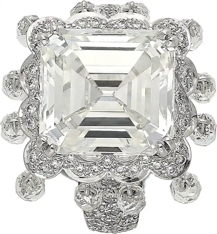 Luxury Boucheron Laperouse 8.03 Carat Emerald Cut G VS1 GIA Certified Diamond Ring 3 Boucheron "Laperouse" 8.03 Carat Emerald Cut G VS1 GIA Certified Diamond Ring