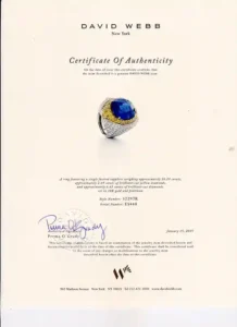 David Webb Burma Sapphire and Diamond Ring