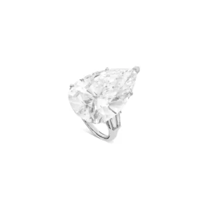 TYPE IIA GIA Certified 10.68 Ct. Pear Cut Diamond Ring