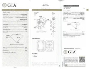 Fancy Yellow Diamond Ring 20.28 Carat