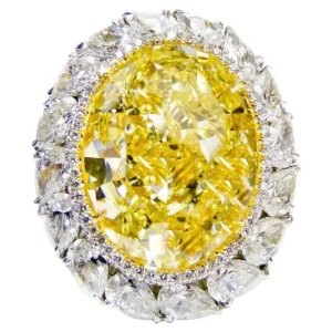 Diana m Fancy Intense Yellow Diamond Ring 16.30cts 10 Diana m Fancy Intense Yellow Diamond Ring 16.30cts