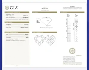 11.02-Carat Heart-Shaped Diamond Ring D Color Internally Flawless Type IIA