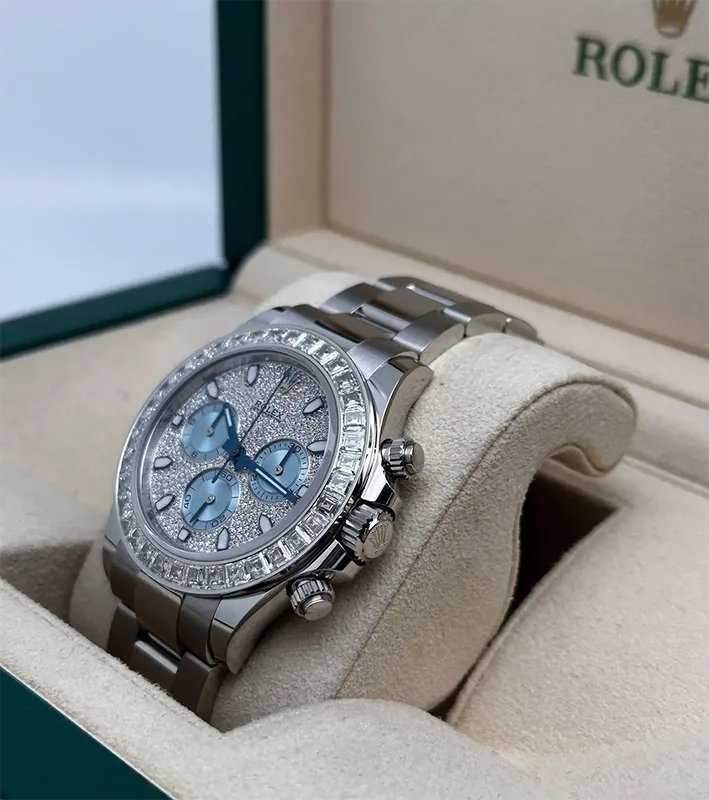 Luxury Rolex Daytona Platinum Diamond Pave Dial Men’s Watch 116576TBR 3 Rolex Daytona Platinum Diamond Pave Dial Men’s Watch 116576TBR