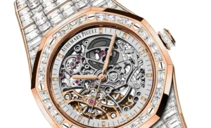 Audemars Piguet Royal Oak Skeleton Openworked Diamond Baguette Rose Gold 15417OR.ZZ.12.67OR0.01