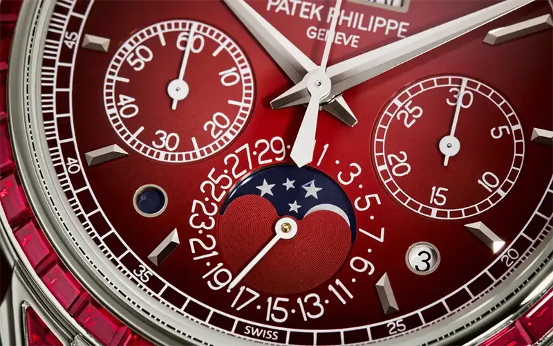 Luxury Patek Philippe Grand Complications 5271/12P-010 Ruby Perpetual Calendar Chronograph in Platinum 9 Patek Philippe Grand Complications 5271/12P-010 Ruby Perpetual Calendar Chronograph in Platinum
