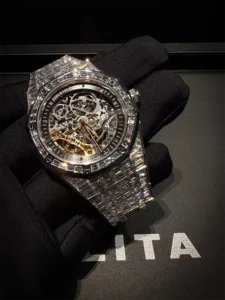 Audemars Piguet Royal Oak Skeleton Diamond Baguette 15417BC.ZZ.1267BC.01
