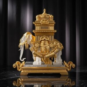 Stunning Exquisite Baccarat Elephant 'Cave A Liquor' Exposition Universelle 1878