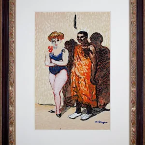Kees Van Dongen Circus Performers 1900s Vintage Vibrant Figure Fauvist Signed 1904