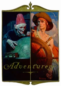 Norman Rockwell The Adventurers Post Cover 1928