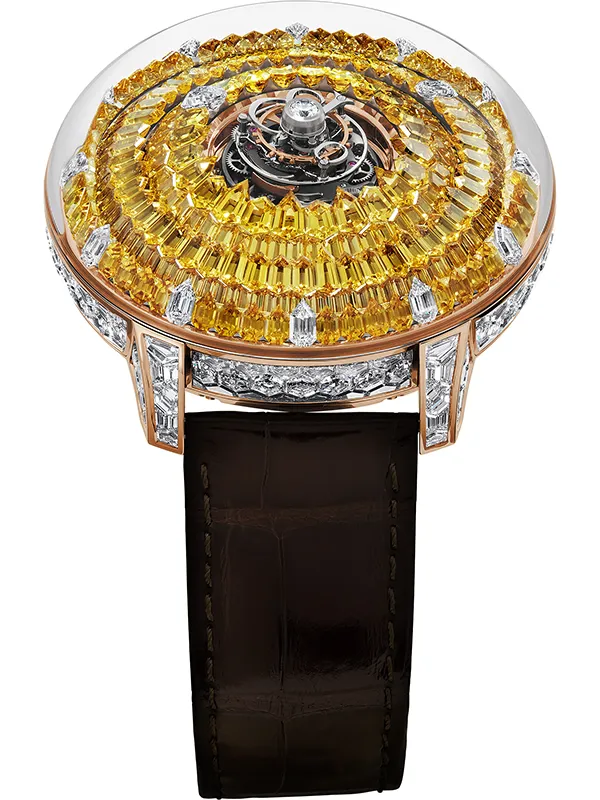 The Mystery Tourbillon Yellow Sapphires Rose Gold on Strap Jacob & Co. 2 The Mystery Tourbillon Yellow Sapphires Rose Gold on Strap Jacob & Co.