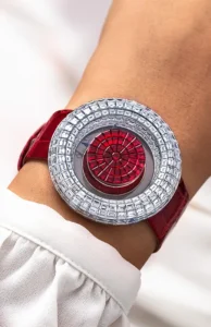 Brilliant Mystery Rubies White Gold on Strap 44mm Jacob & Co.