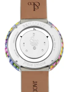 Brilliant Mystery Arlequino Pastel White Gold on Strap 44mm Jacob & Co.