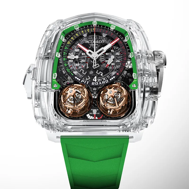 Twin Turbo Furious Sapphire Crystal Green Jacob & Co.
