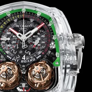 Twin Turbo Furious Sapphire Crystal Green Jacob & Co.