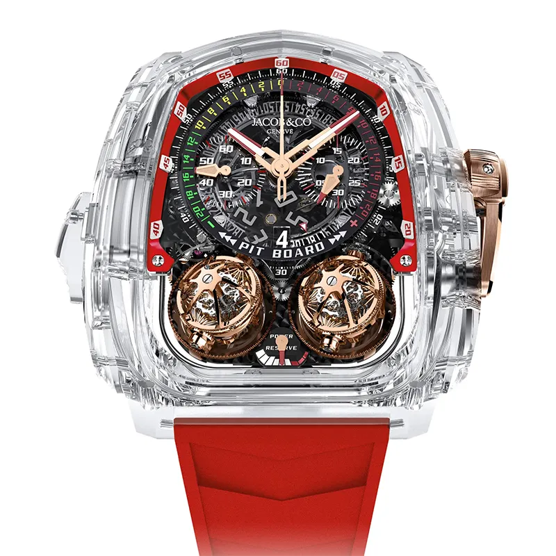 Twin Turbo Furious Sapphire Crystal Red Jacob & Co.