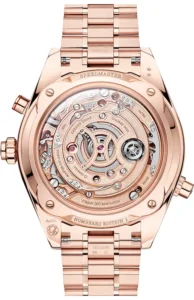 Omega 522.50.45.52.03.001 Speedmaster Chrono Chime Sedna Gold on Bracelet