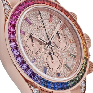 Rolex Daytona Rainbow Rose Gold Diamond Pave Dial - 116595RBOW