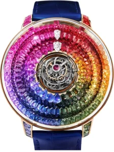 The Mystery Tourbillon Rose Gold Rainbow on Strap Jacob & Co.