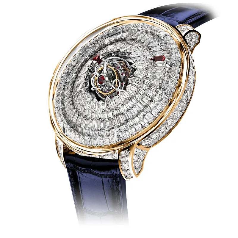 The Mystery Tourbillon Rose Gold White on Strap Jacob & Co.