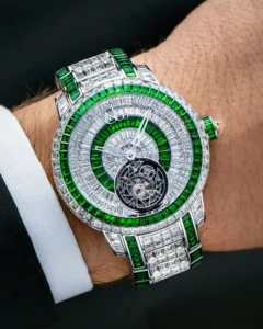 Caviar Tourbillon White Diamonds & Tsavorites Jacob & Co.