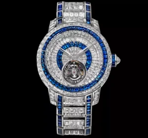 Caviar Tourbillon White Diamonds and Blue Sapphires Jacob & Co.