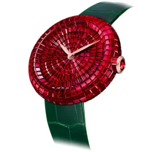 Brilliant Baguette Rubies White Gold on Strap Jacob & Co.