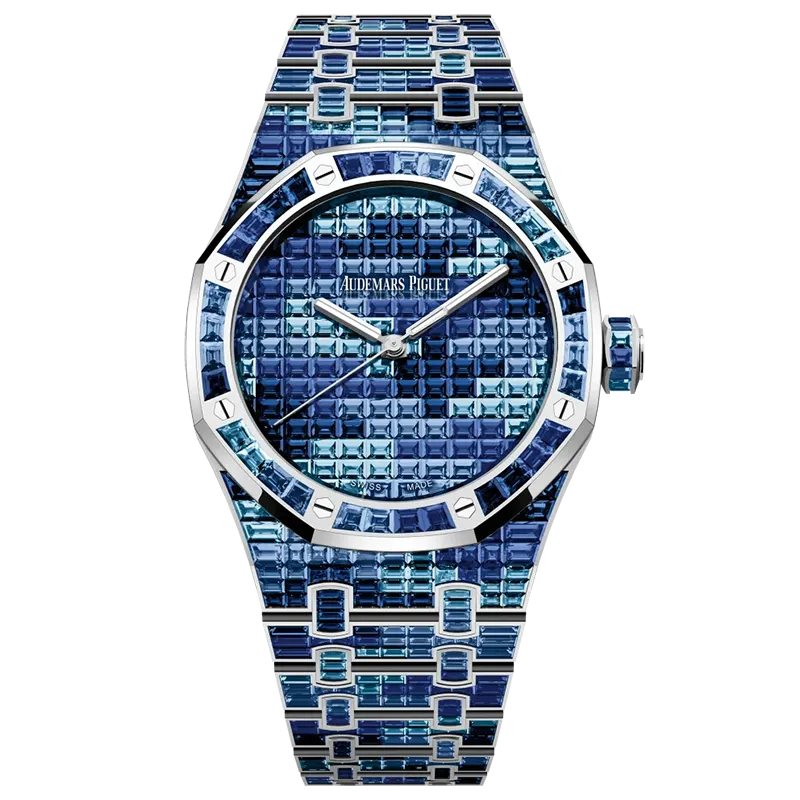 Luxury Audemars Piguet Royal Oak Selfwinding White Gold/Sapphires Blue 15514BC.YY.1284BC.04 1 Audemars Piguet Royal Oak Selfwinding White Gold/Sapphires Blue 15514BC.YY.1284BC.04