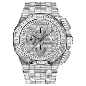 Audemars Piguet Royal Oak Offshore Selfwinding Chronograph Diamond Pave White Gold