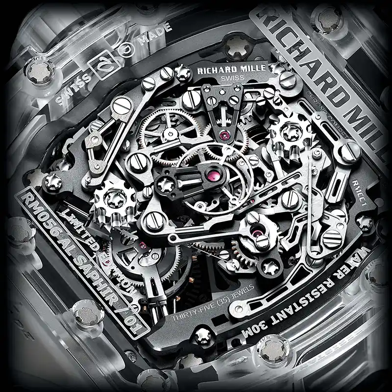 Richard Mille RM 056 Tourbillon Felipe Massa Saphir 8 Richard Mille RM 056 Tourbillon Felipe Massa Saphir