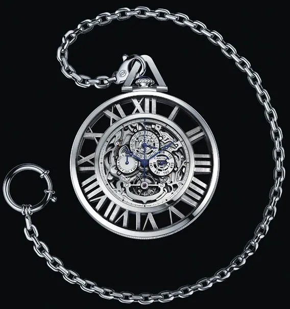 Stunning Cartier Montre de Poche Grande Complication Squelette 59mm 4 Cartier Montre de Poche Grande Complication Squelette
