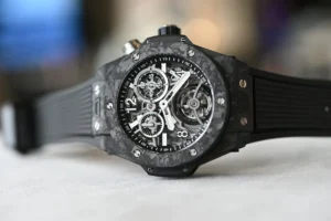 Hublot Big Bang Tourbillon Chronograph Cathedral Minute Repeater Frosted Carbon 20th Anniversary