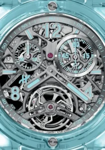 Hublot Big Bang Tourbillon Chronograph 20th Anniversary Water Blue Sapphire