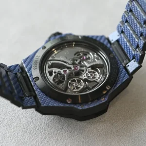 Hublot Big Bang Integrated Tourbillon Cathedral Minute Repeater 20th Anniversary Blue Carbon