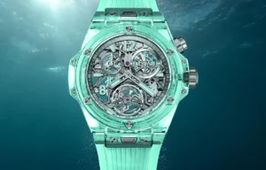 Hublot Big Bang Tourbillon Chronograph 20th Anniversary Water Blue Sapphire