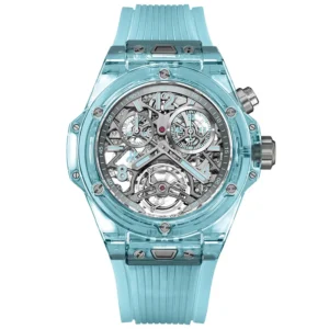 Hublot Big Bang Tourbillon Chronograph 20th Anniversary Water Blue Sapphire