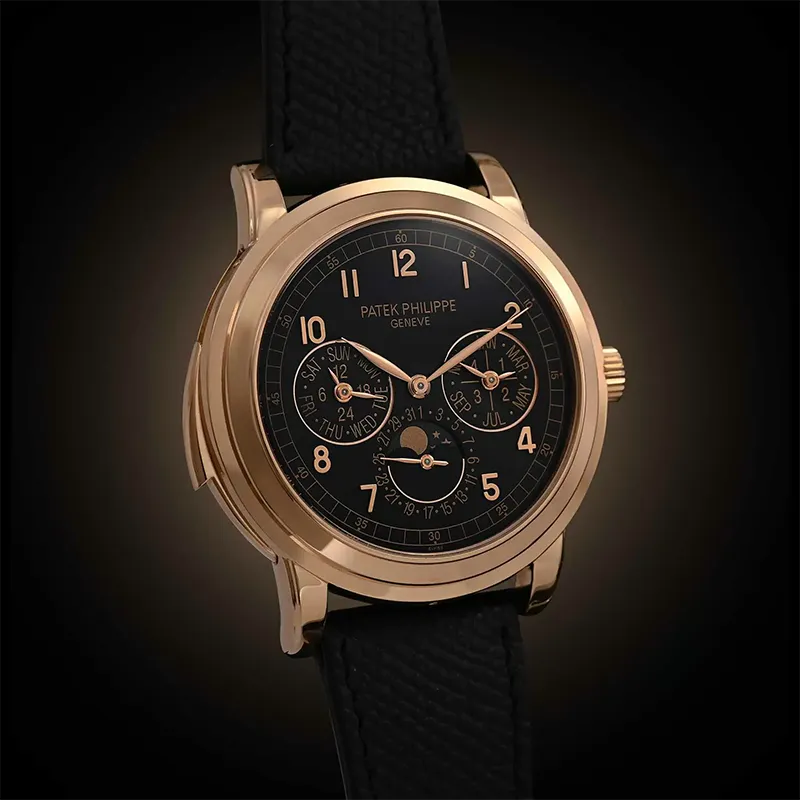 Luxury Patek Philippe 5074R-001 Grand Complications 1 Patek Philippe 5074R-001 Grand Complications Day-Date Annual Calendar Moon Phase 42mm Black Arabic Rose Gold Automatic BRAND NEW