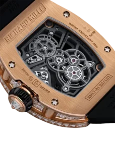 Rare Richard Mille Manual Winding Tourbillon Rose Gold/Diamonds RM 17-01 11 Richard Mille Manual Winding Tourbillon Rose Gold/Diamonds RM 17-01