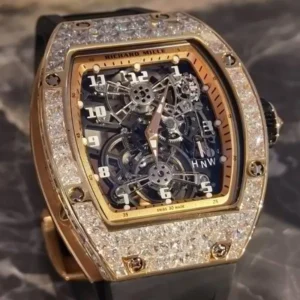 Richard Mille Manual Winding Tourbillon Rose Gold/Diamonds RM 17-01