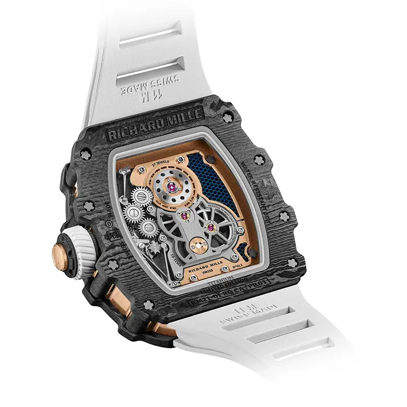 Rare Richard Mille Manual Winding Tourbillon Aerodyne Red Gold/Carbon TPT RM 21-01 3 Richard Mille Manual Winding Tourbillon Aerodyne Red Gold/Carbon TPT RM 21-01