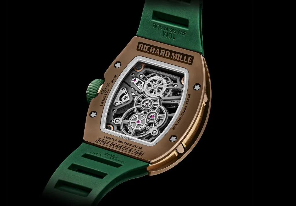 Luxury Richard Mille Manual Winding Tourbillon Brown Cermet Ceramic/Titanium RM 17-01 - BRAND NEW 5 Richard Mille Manual Winding Tourbillon Brown Cermet Ceramic/Titanium RM 17-01 - BRAND NEW