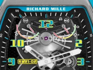 Richard Mille Manual Winding Tourbillon Aerodyne Hanes 214/Carbon TPT Blue RM 21-02 BRAND NEW