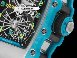 Richard Mille Manual Winding Tourbillon Aerodyne Hanes 214/Carbon TPT Blue RM 21-02 BRAND NEW