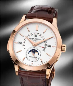 Patek Philippe 5216R-001 Grand Complications Perpetual Calendar Day Month Moon Phase 39.5mm Silver Opaline Index Rose Gold Leather Manual BRAND NEW