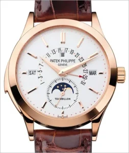 Patek Philippe 5216R-001 Grand Complications Perpetual Calendar Day Month Moon Phase 39.5mm Silver Opaline Index Rose Gold Leather Manual BRAND NEW