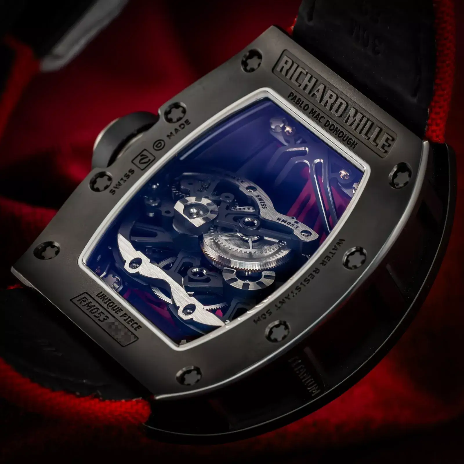 Luxury Richard Mille Tourbillon Pablo Mac Donough RM 053 Box & Papers 17 Richard Mille Tourbillon Pablo Mac Donough RM 053 Box & Papers