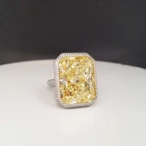 Scarselli 31.46 Fancy Yellow Natural Diamond Engagement Ring 5 Scarselli 31.46 Fancy Yellow Natural Diamond Engagement Ring
