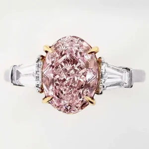 Scarselli 2.23 Carat Fancy Purplish Pink Natural Diamond Engagement Ring