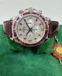 Rolex Daytona 16589 Zenith Ruby Bezel & Pave Diamond Dial 15 Rolex Daytona 16589 Zenith Ruby Bezel & Pave Diamond Dial